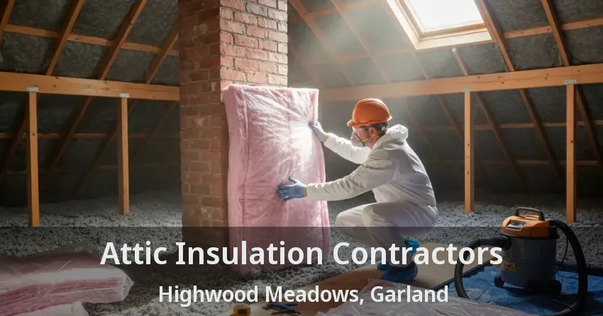 Attic Insulation Contractors Highwood Meadows, Garland - TX