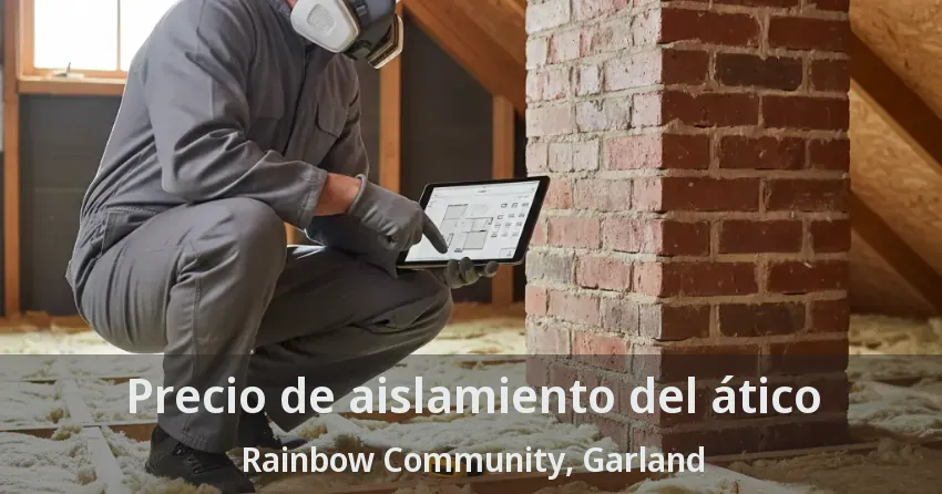 Precio de aislamiento del ático Rainbow Community, Garland - TX