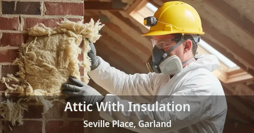 Attic With Insulation Seville Place, Garland - TX