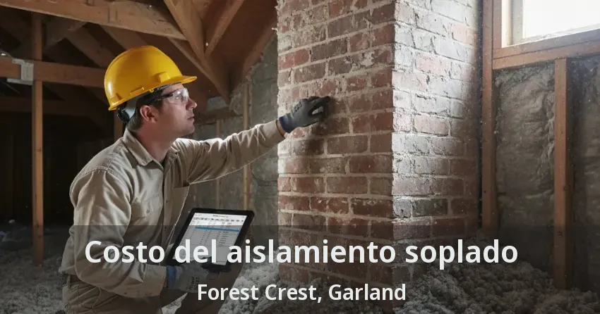 Costo del aislamiento soplado Forest Crest, Garland - TX