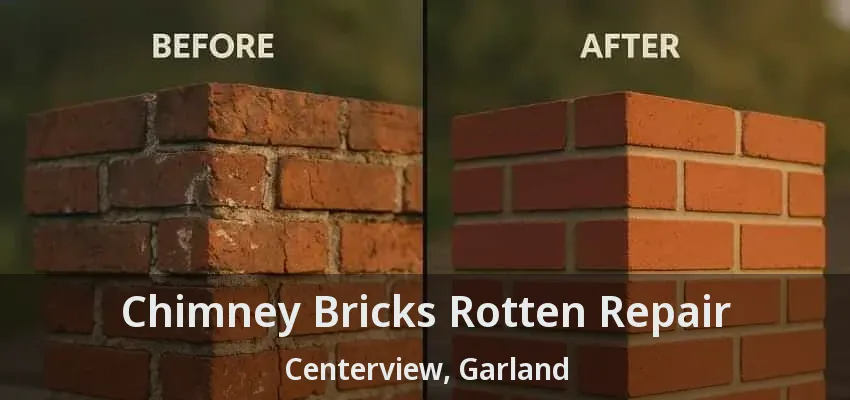 Chimney Bricks Rotten Repair Centerview, Garland - TX