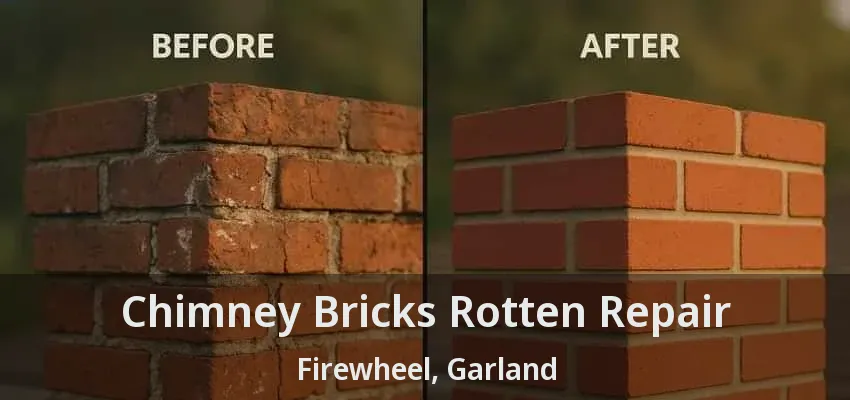 Chimney Bricks Rotten Repair Firewheel, Garland - TX