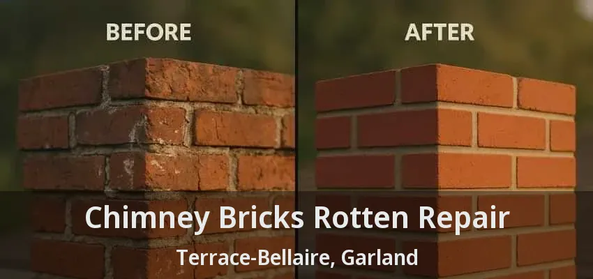 Chimney Bricks Rotten Repair Terrace-Bellaire, Garland - TX