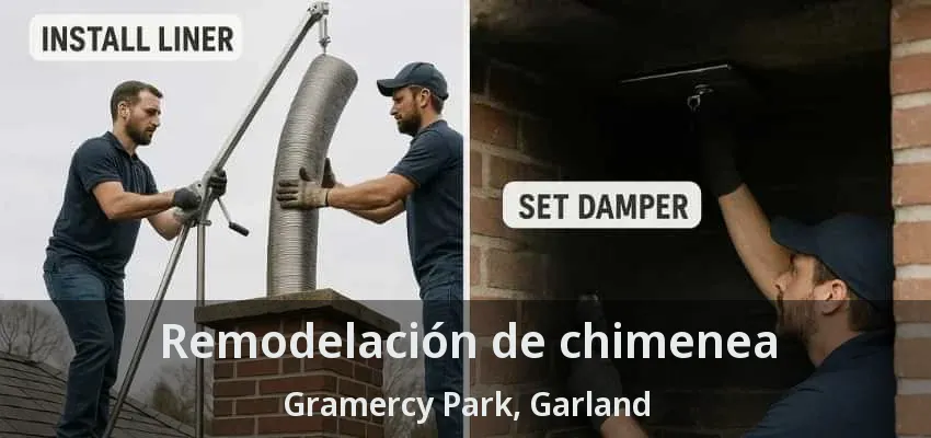 Remodelación de chimenea Gramercy Park, Garland - TX