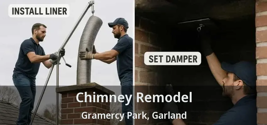Chimney Remodel Gramercy Park, Garland - TX