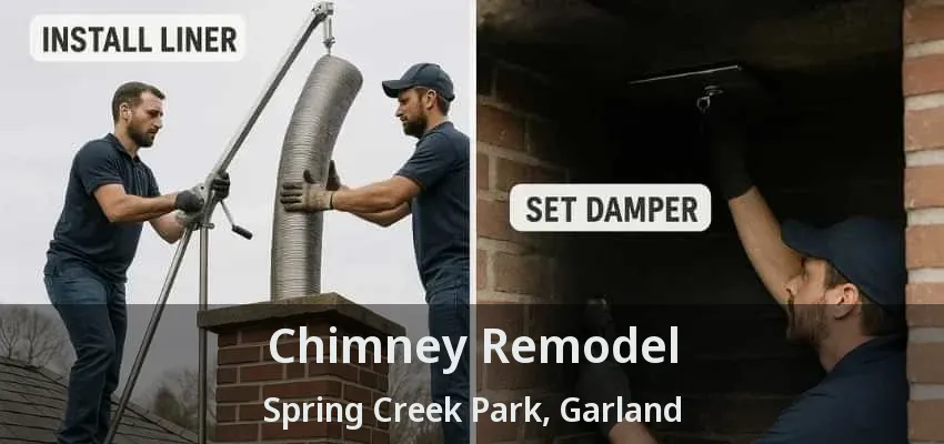 Chimney Remodel Spring Creek Park, Garland - TX