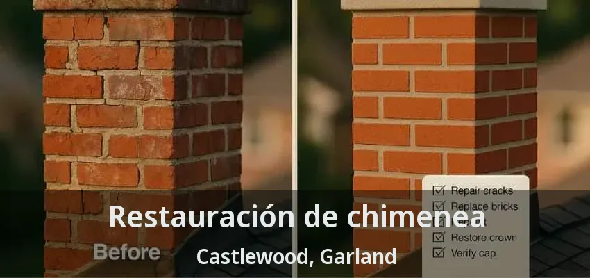 Restauración de chimenea Castlewood, Garland - TX