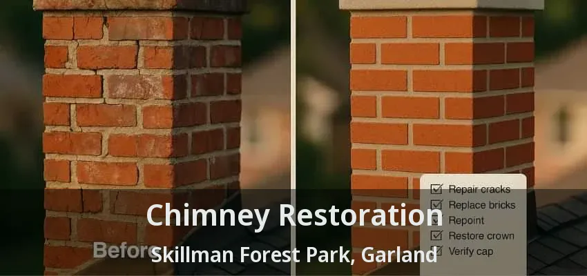 Chimney Restoration Skillman Forest Park, Garland - TX