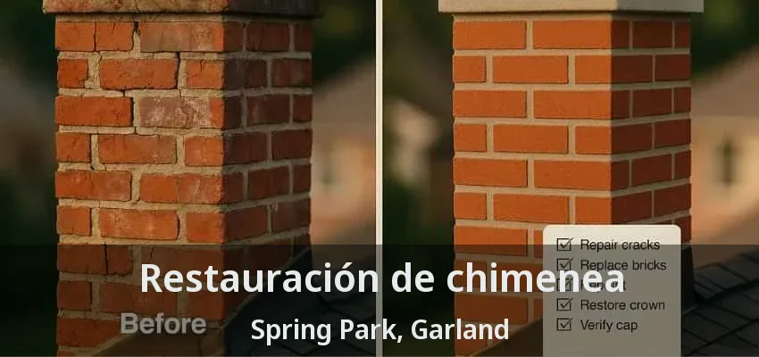Restauración de chimenea Spring Park, Garland - TX