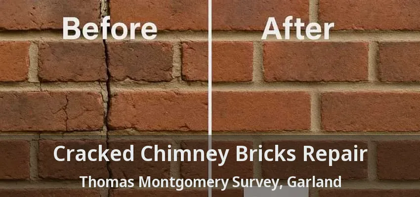 Cracked Chimney Bricks Repair Thomas Montgomery Survey, Garland - TX