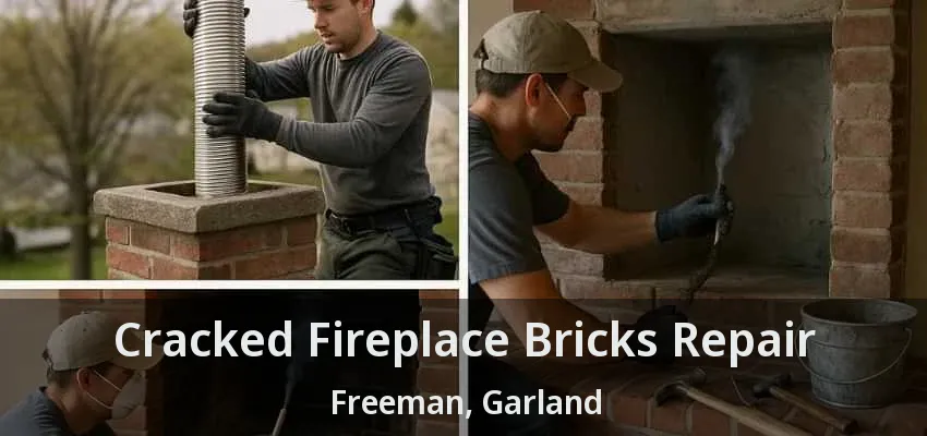 Cracked Fireplace Bricks Repair Freeman, Garland - TX