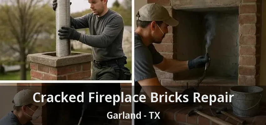 Cracked Fireplace Bricks Repair Garland - TX