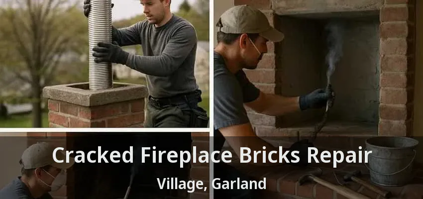 Cracked Fireplace Bricks Repair Village, Garland - TX