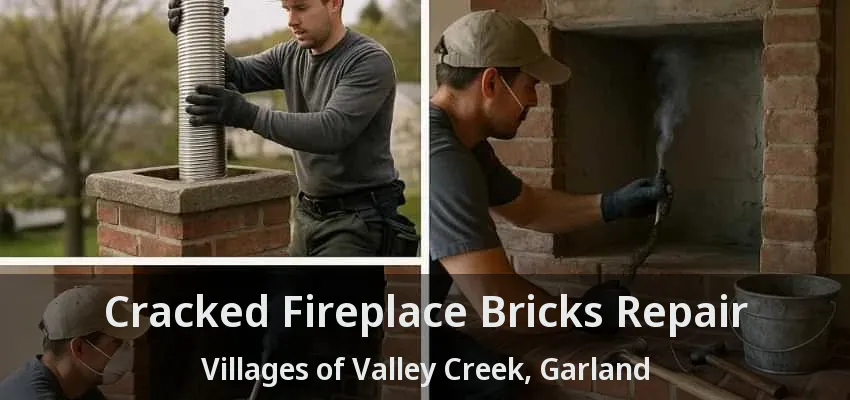 Cracked Fireplace Bricks Repair Villages of Valley Creek, Garland - TX