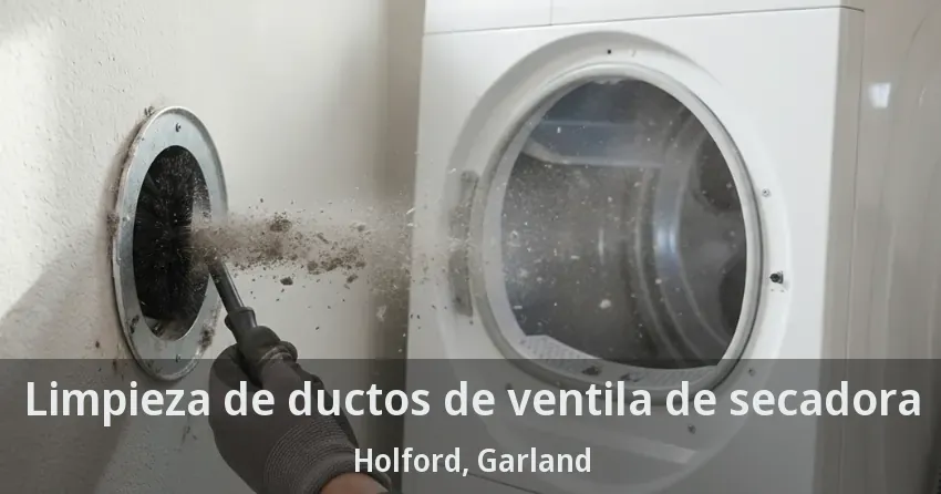 Limpieza de ductos de ventila de secadora Holford, Garland - TX
