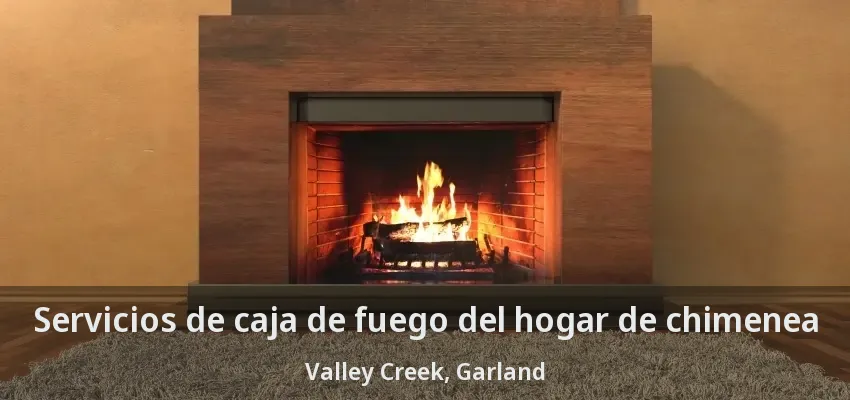 Servicios de caja de fuego del hogar de chimenea Valley Creek, Garland - TX Servicios de caja de fuego del hogar de chimenea Valley Creek, Garland - TX