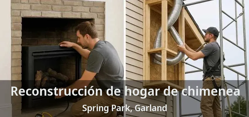 Reconstrucción de hogar de chimenea Spring Park, Garland - TX