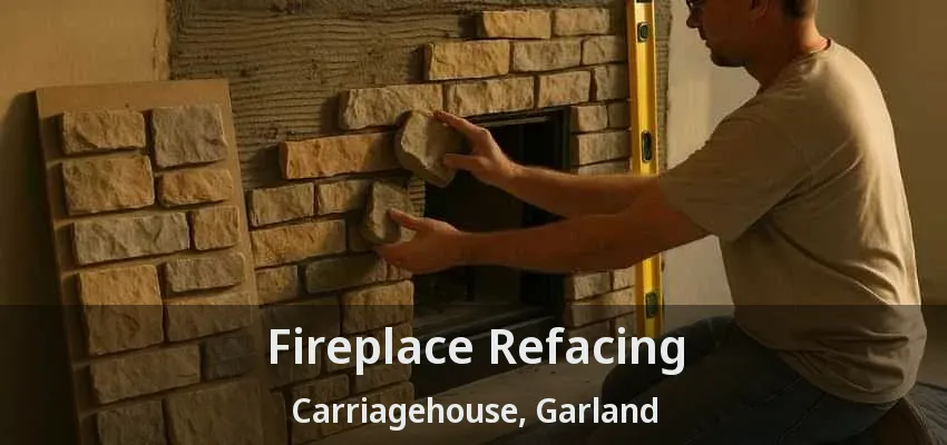 Fireplace Refacing Carriagehouse, Garland - TX