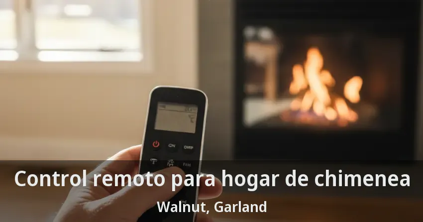 Control remoto para hogar de chimenea Walnut, Garland - TX