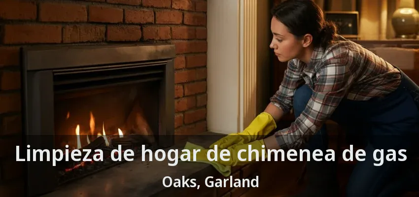 Limpieza de hogar de chimenea de gas Oaks, Garland - TX