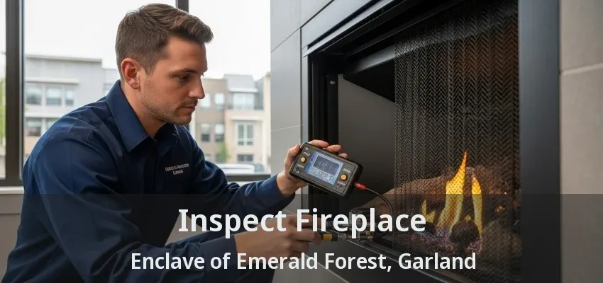 Inspect Fireplace Enclave of Emerald Forest, Garland - TX