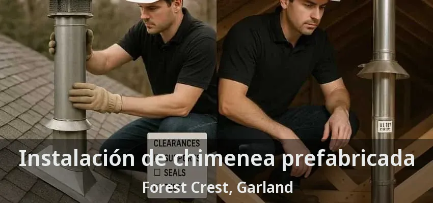 Instalación de chimenea prefabricada Forest Crest, Garland - TX