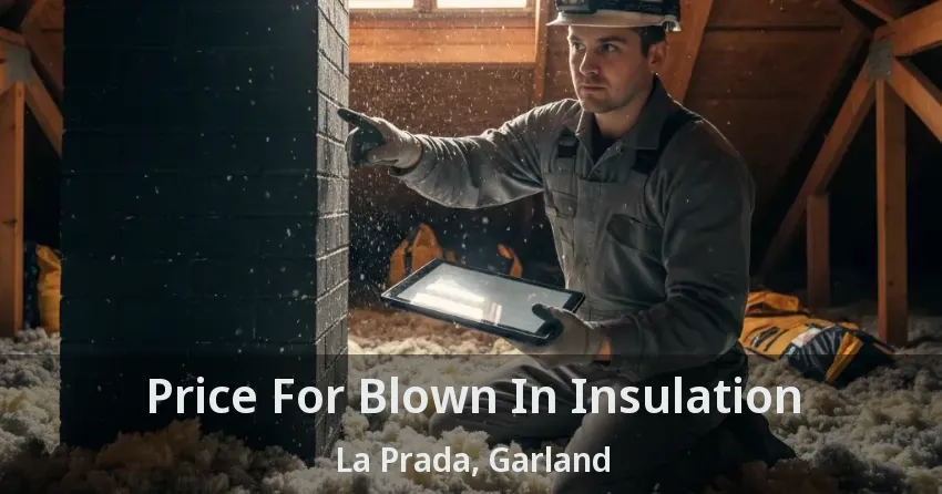 Price For Blown In Insulation La Prada, Garland - TX