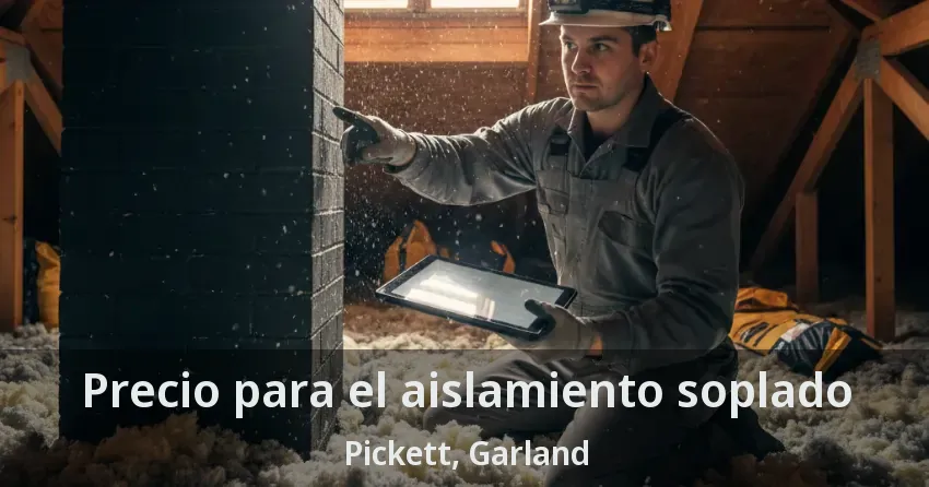 Precio para el aislamiento soplado Pickett, Garland - TX
