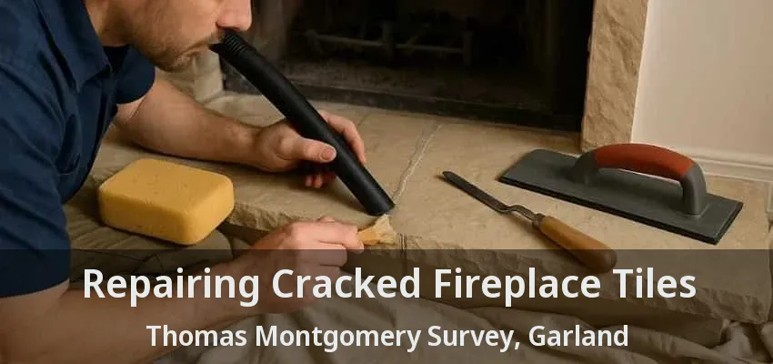 Repairing Cracked Fireplace Tiles Thomas Montgomery Survey, Garland - TX