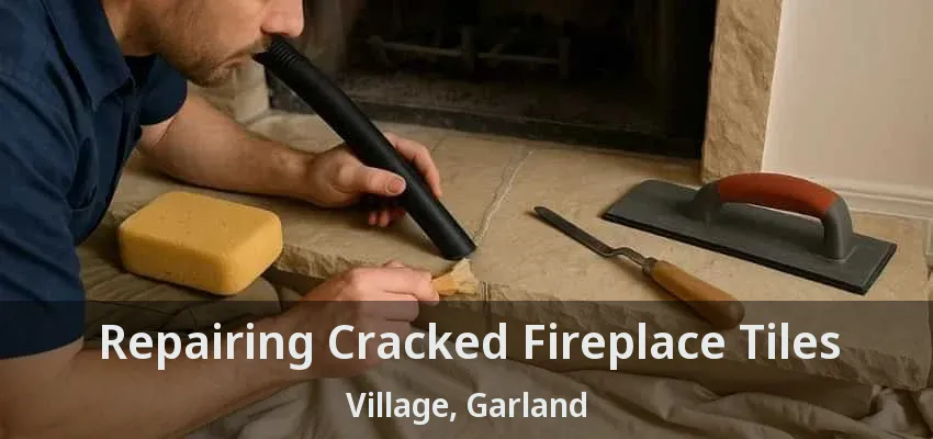 Repairing Cracked Fireplace Tiles Village, Garland - TX