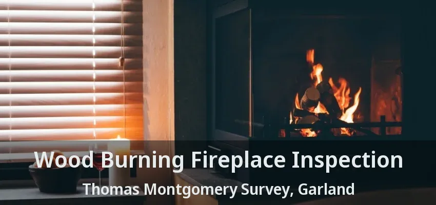 Wood Burning Fireplace Inspection Thomas Montgomery Survey, Garland - TX