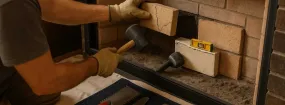 Cracked Fireplace Bricks Repair Highwood Meadows, Garland